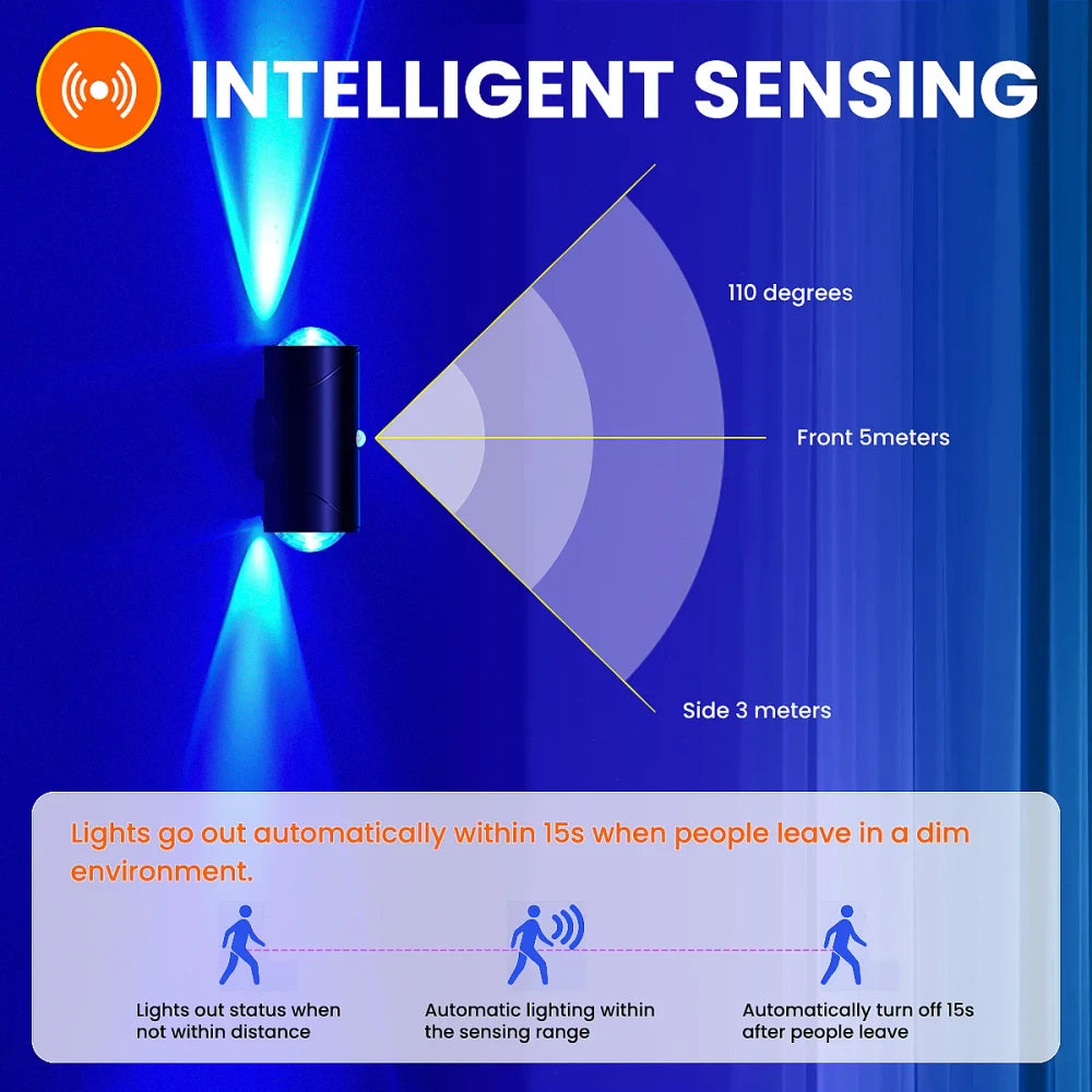 LED Motion Sconce Light