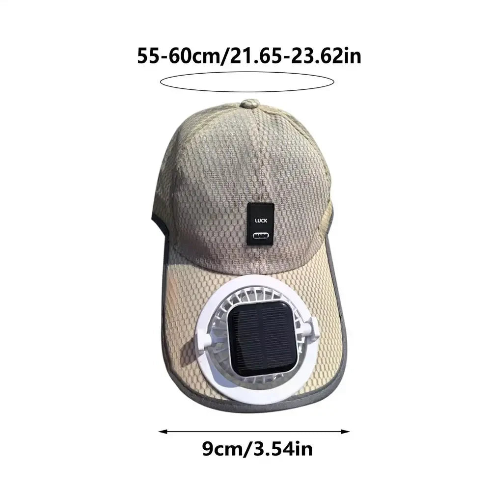 Solar Fan Baseball Hat